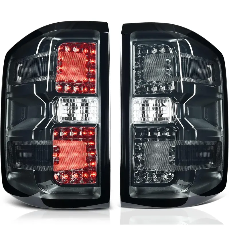 YITAMOTOR® LED 2014-2019 Chevy Silverado 1500, Brake Rear Lamp Taillights Assembly