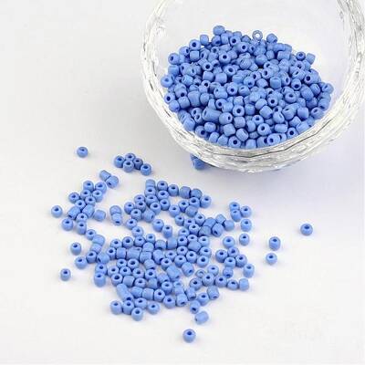 8/0 Opaque Colours Round Glass Seed Beads