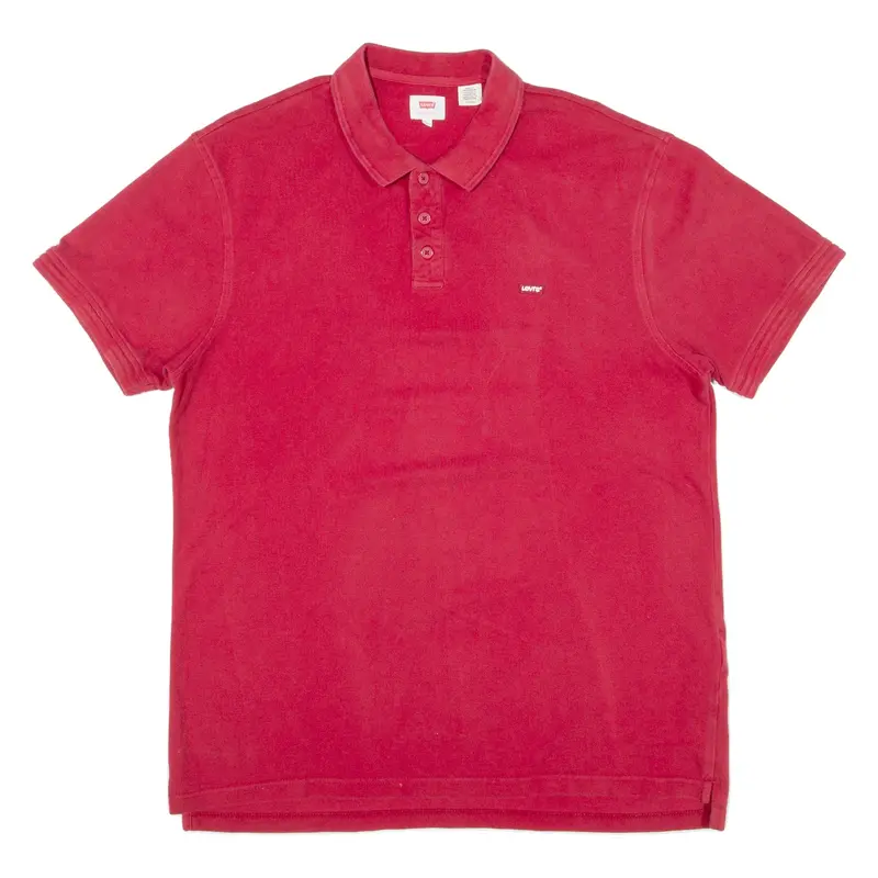 LEVI'S Mens Polo Shirt Red XL