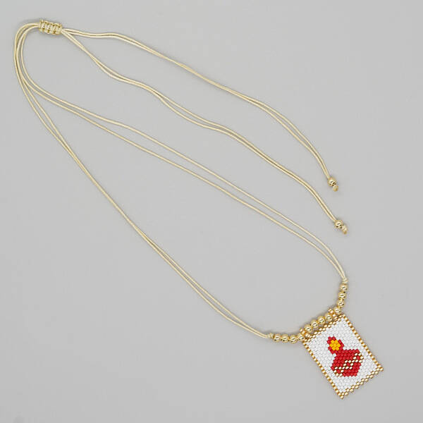 Bohemian Style Handwoven Crown Tag Pendant Necklaces for Men and Women