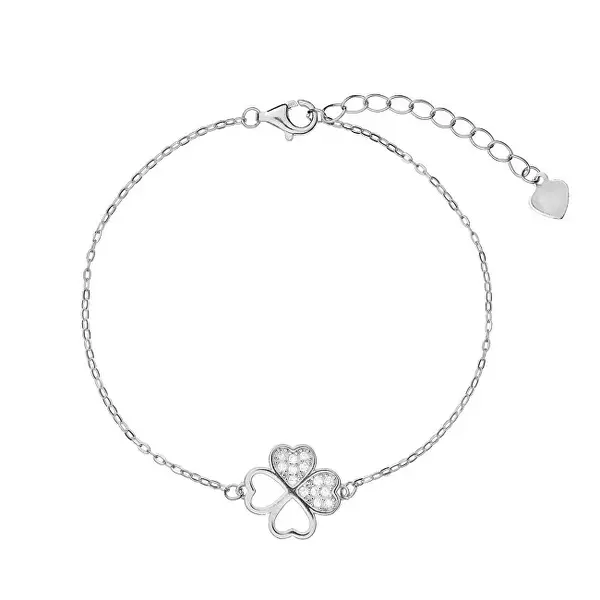 Again jewelry Popular Silver Bracelet Four Leaf Clover AJNR0018