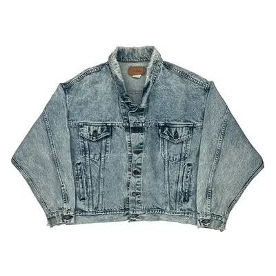 Levis Denim Jacket - XL Acid Wash Cotton