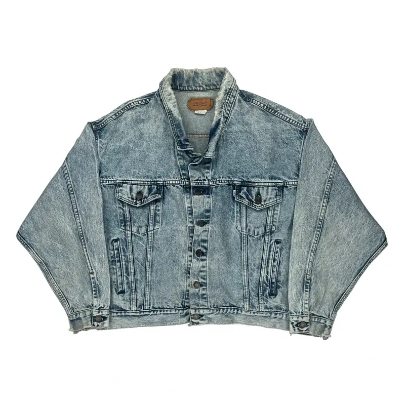 Levis Denim Jacket - XL Acid Wash Cotton