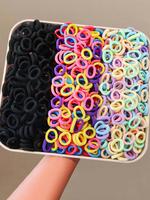 Random Color Hair Ties, High Stretch Hair Ties, Colorful Hair Accessories for Women & Girls, Minimalist Headwear Suitable for...