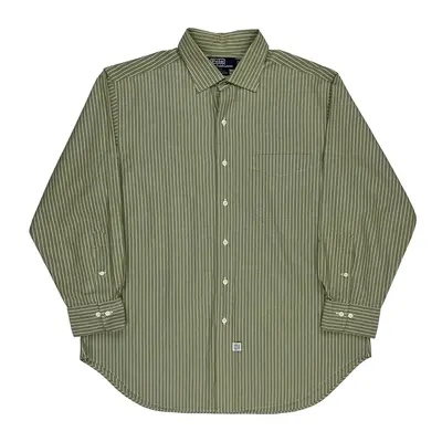 Polo By Ralph Lauren Striped Shirt - XL Green Cotton | Size: x-large