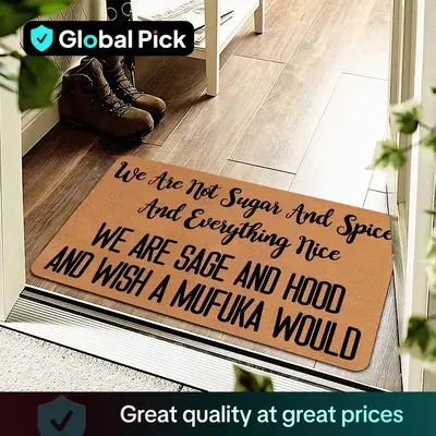 GLOBAL PICK Letter Pattern Door Mat, Non-slip Door Entrance Mat, Rectangle Home Decorative Door Mat for Living Room Bedroom K...