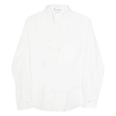 BODEN Womens Shirt White Collared Long Sleeve UK 10