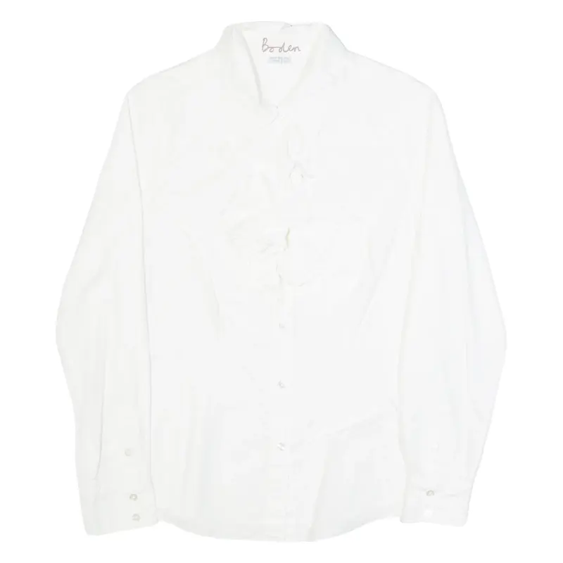 BODEN Womens Shirt White Collared Long Sleeve UK 10