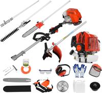 Nilamo 52CC Gas Weed Trimmer, Cordless Hedge Trimmer, 2-Stroke Brush Cutter, Handheld Chainsaw Hedge Pruner 5 in 1 Lawn Mower...