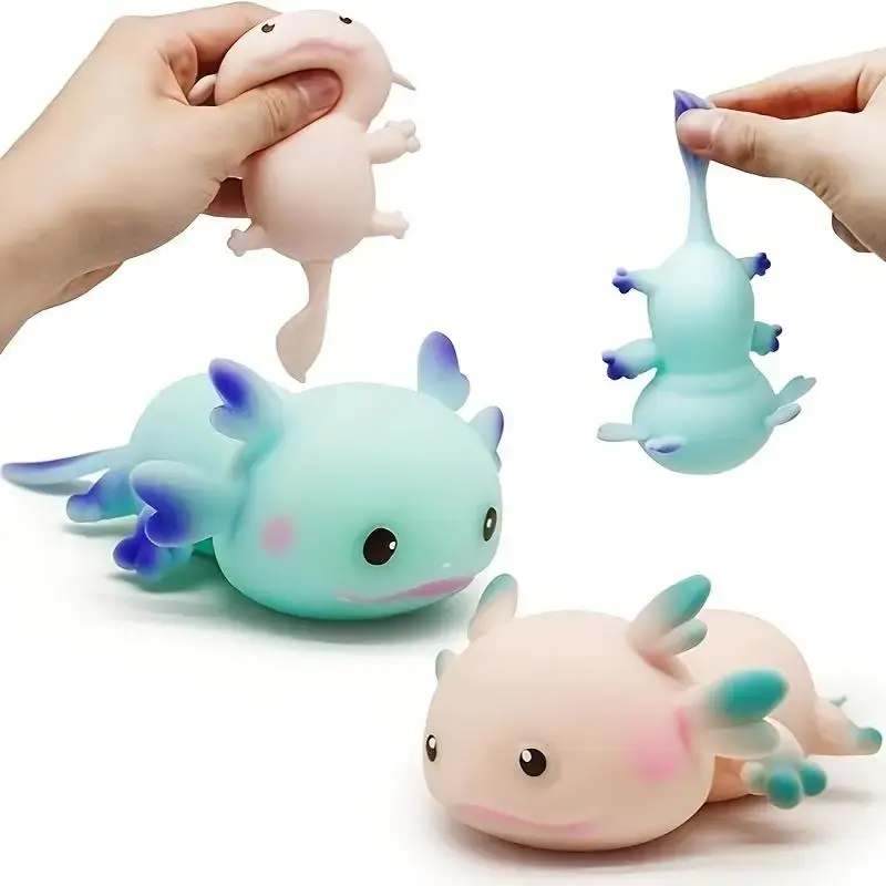 Axolotl Unicorn Squishy Toys, Stress Relief & Sensory Fidgets for Adults, Unisex Gift for Christmas & Festivals, No Batteries...