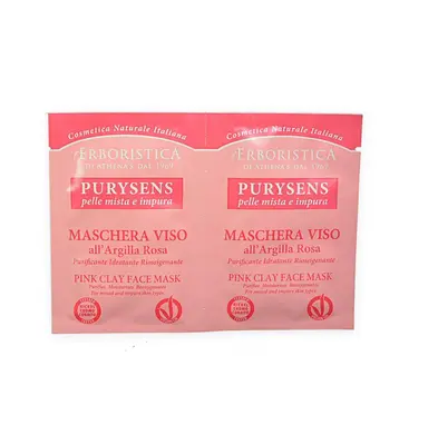 The herbal single-dose purysense pink clay mask 20 ml