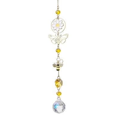 Alloy Butterfly Bee Flower Hanging Ornaments