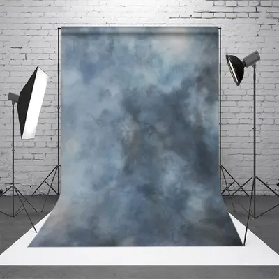 Aperturee Bluish Grey Foggy Abstract Texture Photo Backdrop