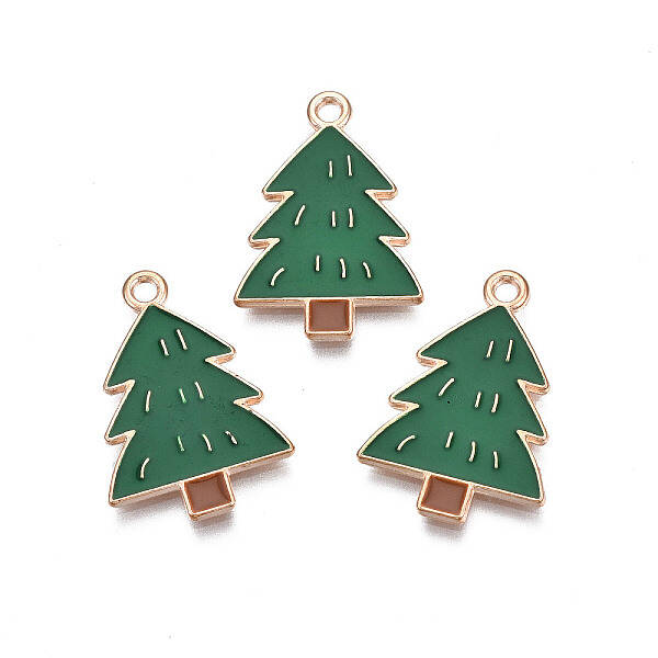 Christmas Style Alloy Enamel Pendants