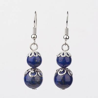 Lapis Lazuli Dangle Earrings