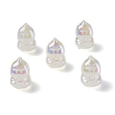 UV Plating Rainbow Iridescent Acrylic Beads