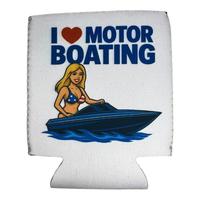 Funny Trucker Hats I Love Motor Boating Titties Beer Can Sleeve High-Quality Party Drinkware for Summer Boating 12 oz & 16 oz...