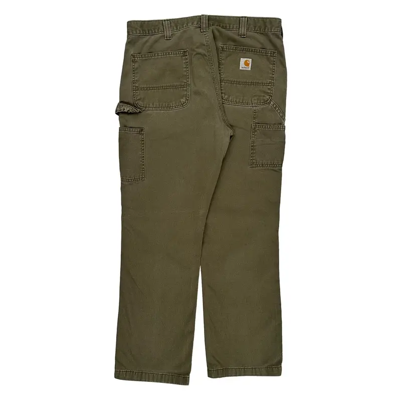 Carhartt Carpenter Trousers - 36W 30L Khaki Cotton | Size: 36″ waist