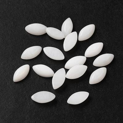 Natural White Jade Dyed Cabochons
