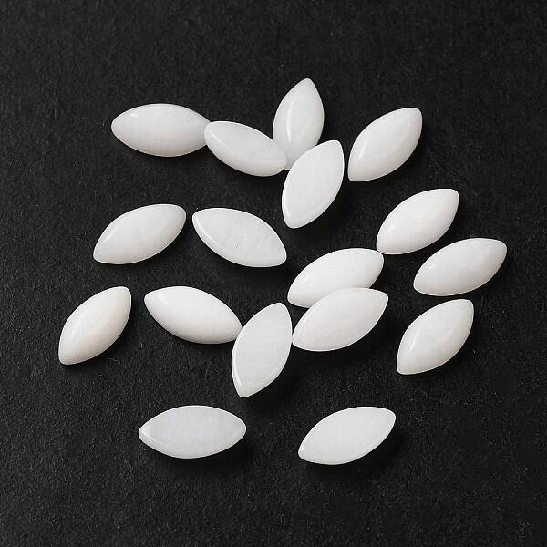 Natural White Jade Dyed Cabochons