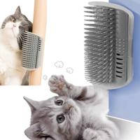 Cute Pet Self Grooming Brush, Cat Corner Massage Comb, Cat Scratcher, Kitten Pet Back Massager, Wall Corner Cat Scratching Br...