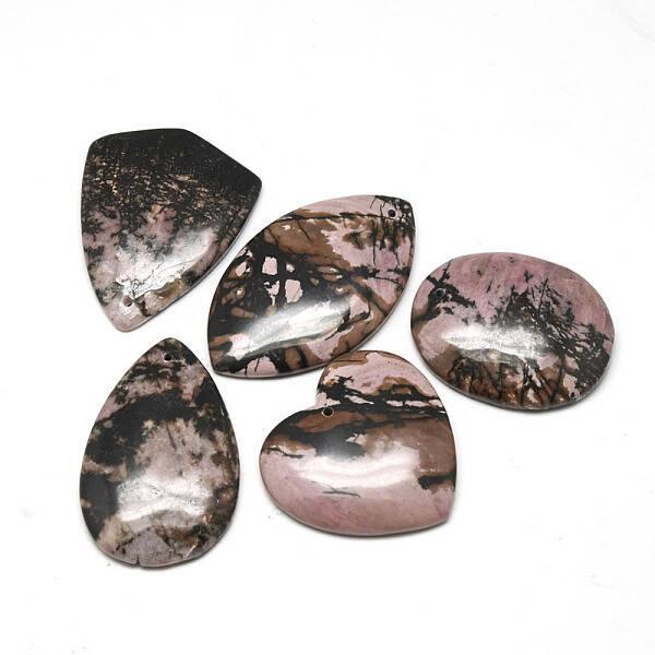 Natural Rhodonite Pendants