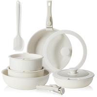 LIVE-12 Pcs Pots and Pans Set Nonstick - Kitchen Cookware Set with Detachable Handle, Induction Cookware, Dishwasher Oven Saf...