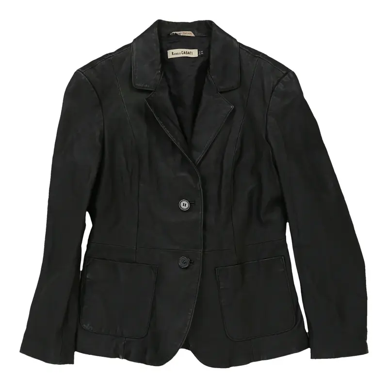 Rachele Casati Jacket - Medium Black Leather