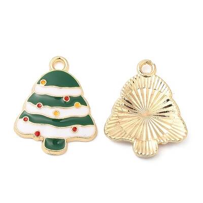 Christmas Alloy Enamel Pendants