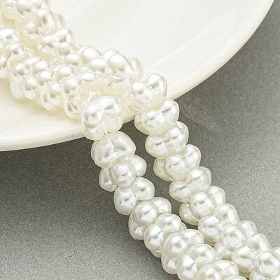 Transparent Spray Painted Glass Beads Strands