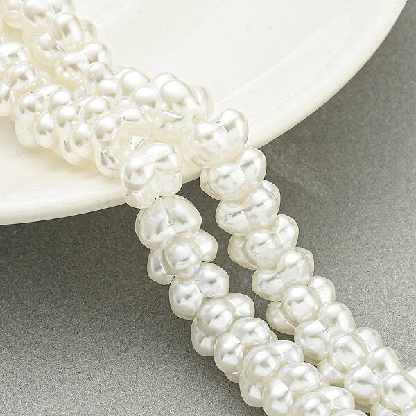 Transparent Spray Painted Glass Beads Strands