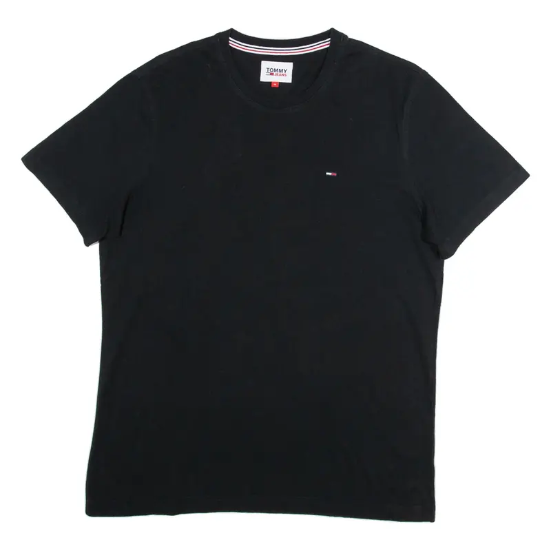 TOMMY HILFIGER Mens T-Shirt Black M