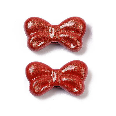 Spray Painted Alloy Beads