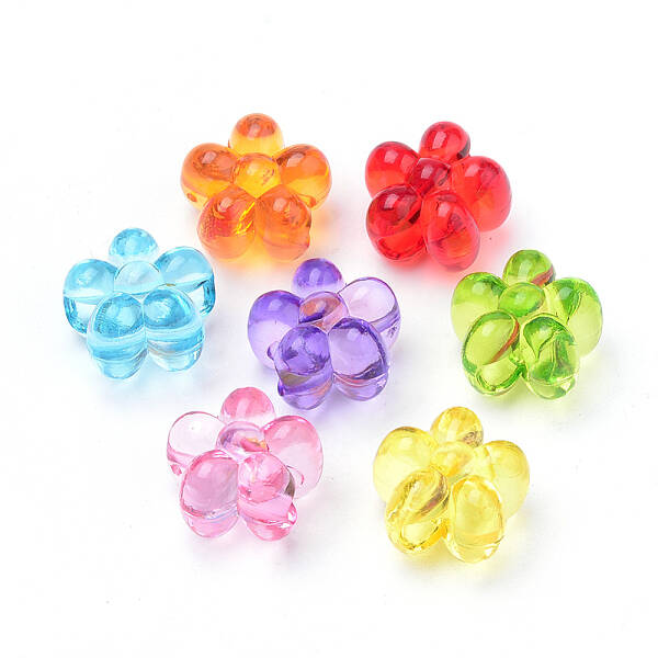 Transparent Acrylic European Beads
