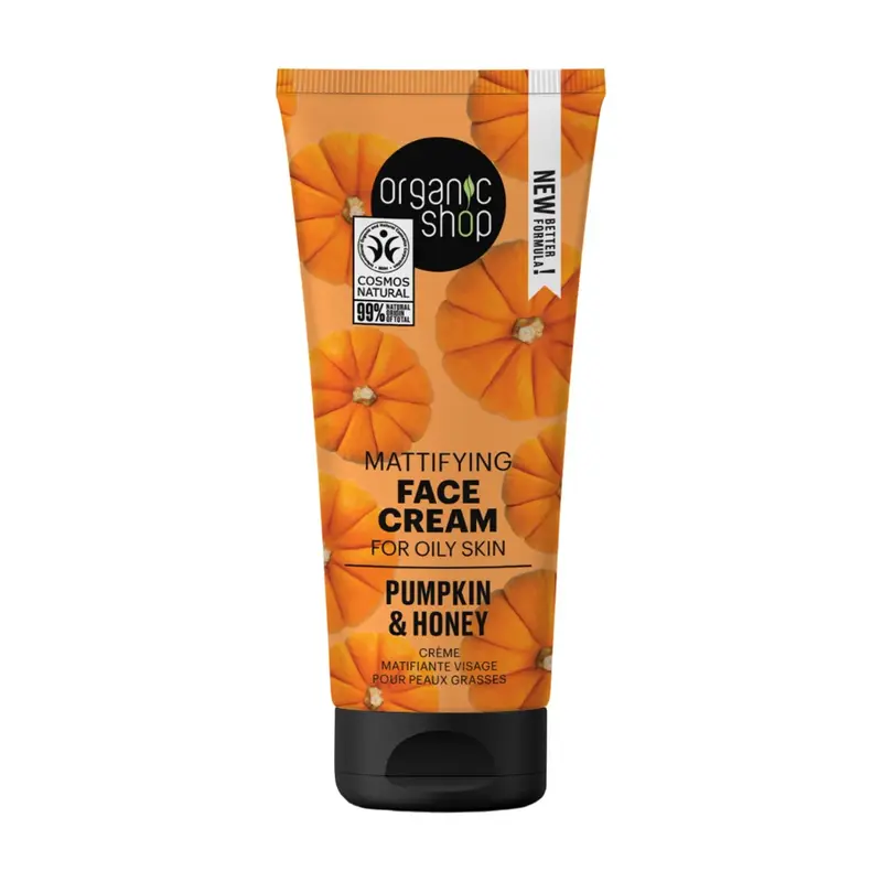 Crema viso alla zucca Organic Shop per pelli grasse 50 ml