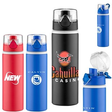 50 Promotional Hermosa Aluminum Water Bottle 27 oz - Press-n-Flip ...