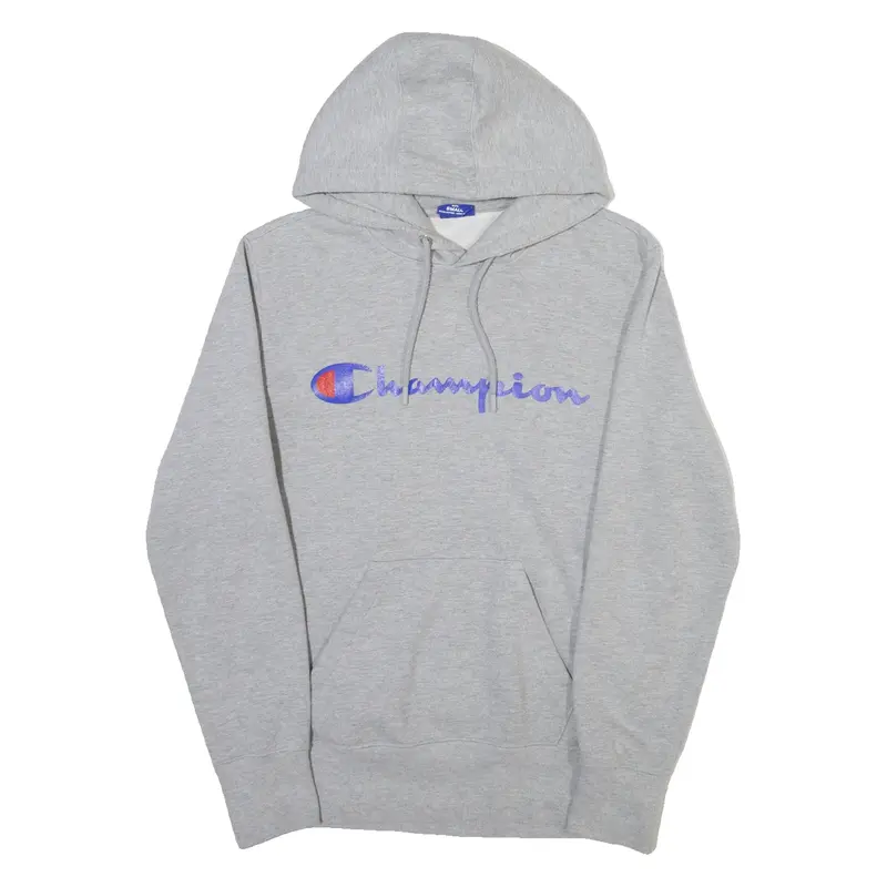 CHAMPION Mens Grey Hoodie S