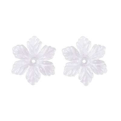 Transparent Acrylic Bead Caps