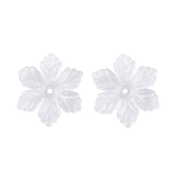 Transparent Acrylic Bead Caps