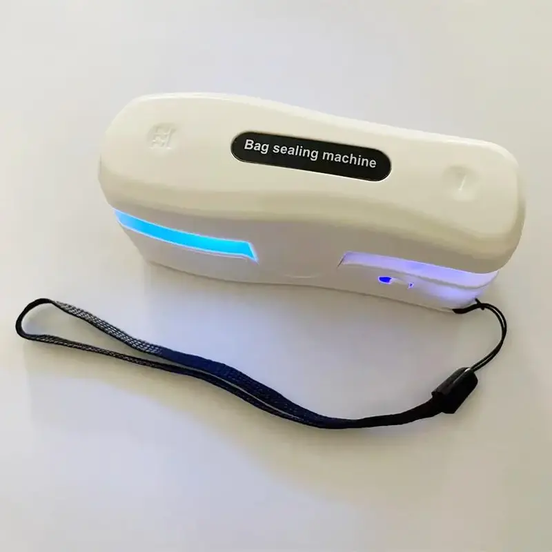 Portable Sealing Machine, USB Rechargeable Food Bag Sealing Machine, Dual-purpose for Sealing and Opening, Hidden Blade for O...