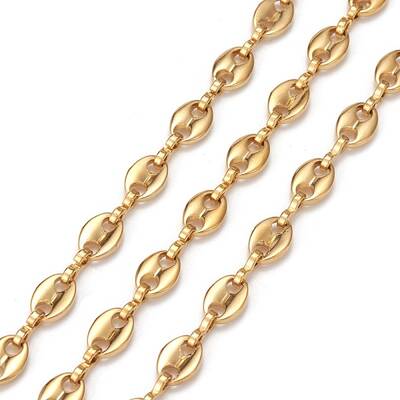 Ion Plating(IP) 304 Stainless Steel Coffee Bean Chains