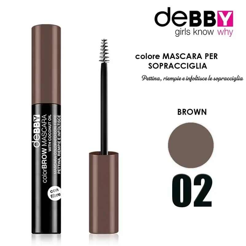 Debby Color&Brow Mascara 02 Brown