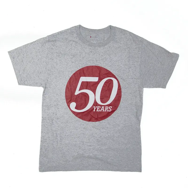 CHAMPION 50 Years IUPUI T-Shirt Grey Short Sleeve Mens M