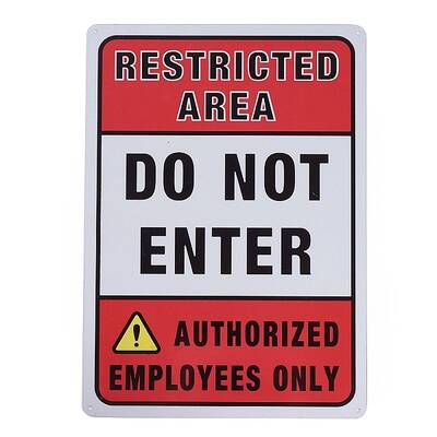 UV Protected & Waterproof Aluminum Warning Signs
