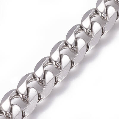Tarnish Resistant 304 Stainless Steel Cuban Link Chains