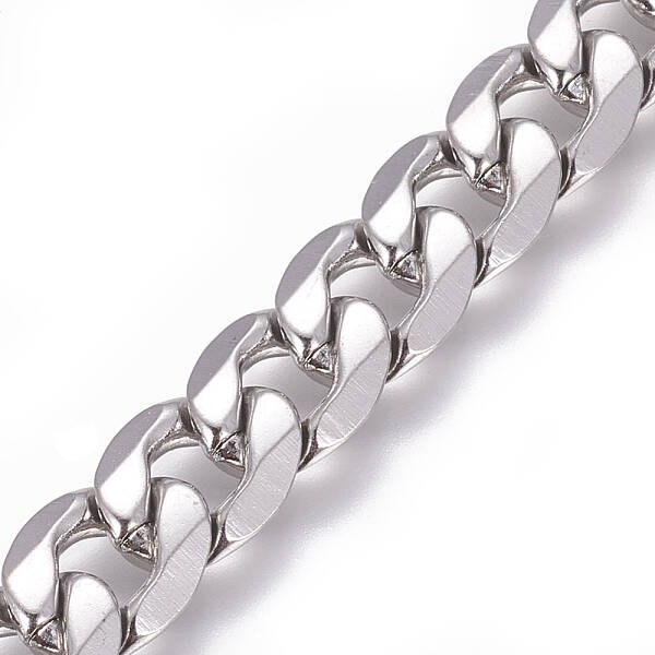 Tarnish Resistant 304 Stainless Steel Cuban Link Chains