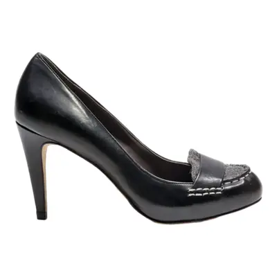 COLE HAAN Pump Heels Black Leather Womens UK 7