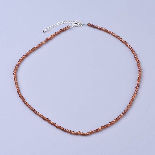 Natural Garnet Beaded Necklaces