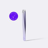 Polished Stainless Steel Slanted Tip Tweezers for Precise Hair Removal - Hand Finished in Italy Body Care Wax Comfort Flawles...