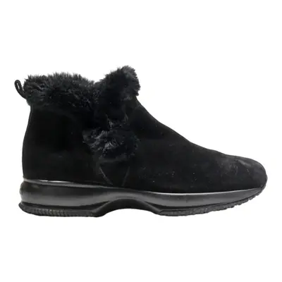 HOGAN Ankle Boots Black Synthetic Womens UK 8